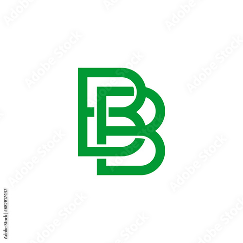 Two letters B, double letter B. B and B monogram consist of crossed gold letters. Emblem for label, packaging, luxury gifts store, business, clothes or jewelry.