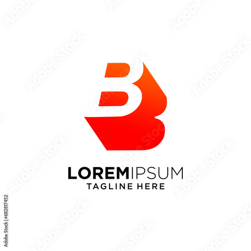 3D logo Simple. 3D Letter Design. Modern Design