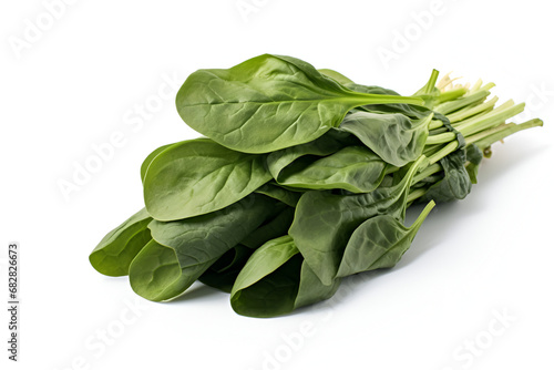 spinach white background 