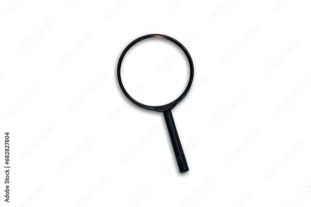 Magnifying glass isolated on white background, clipping path Magnifying glass isolated on white background, clipping path