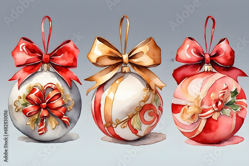 christmas decoration set red/gold christmas balls