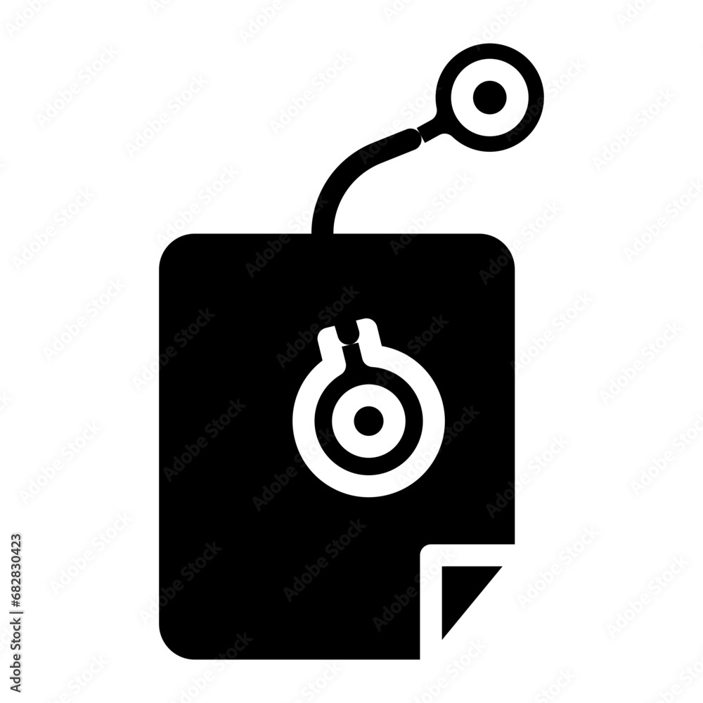 handcuffs with document glyph handcuffs with document glyph