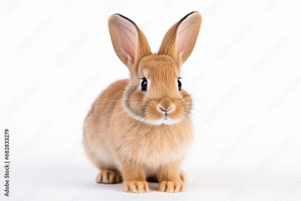 Obraz premium a small rabbit sitting on a white surface