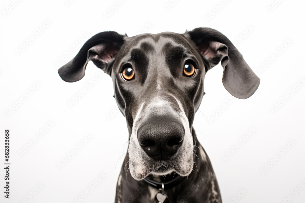a dog with big ears and a collar a dog with big ears and a collar