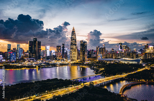 Wallpaper Mural Shenzhen Talent Park panoramic city  Torontodigital.ca