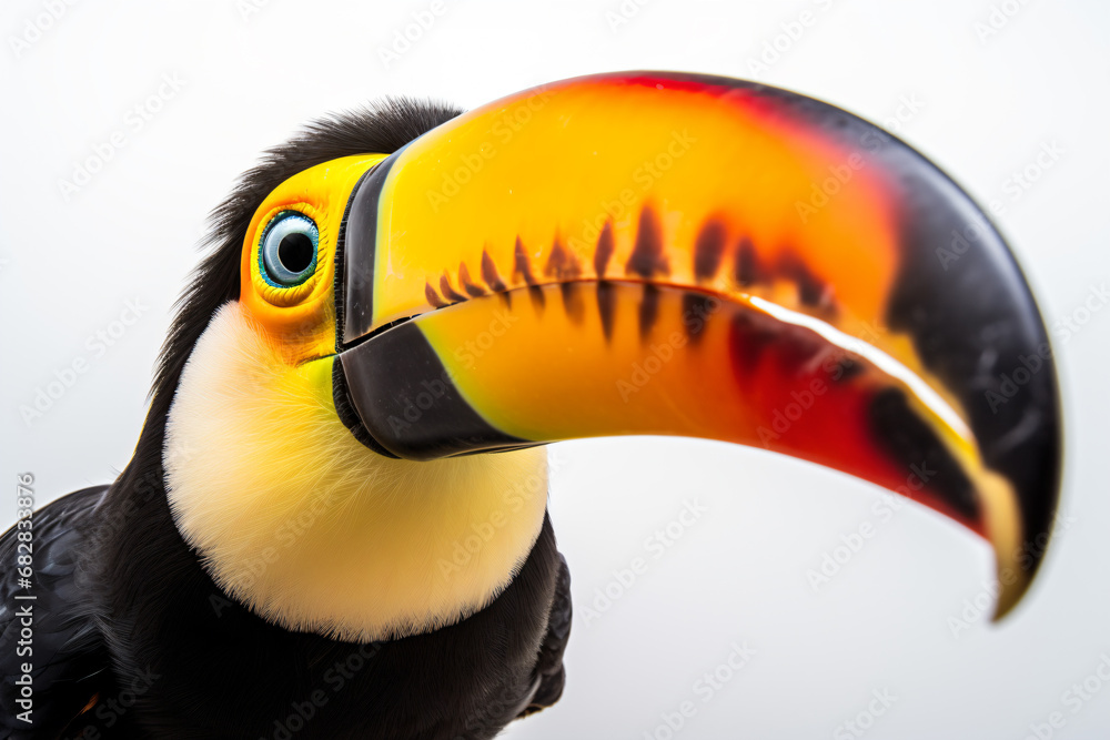 Fototapeta premium a close up of a toucan with a very colorful beak