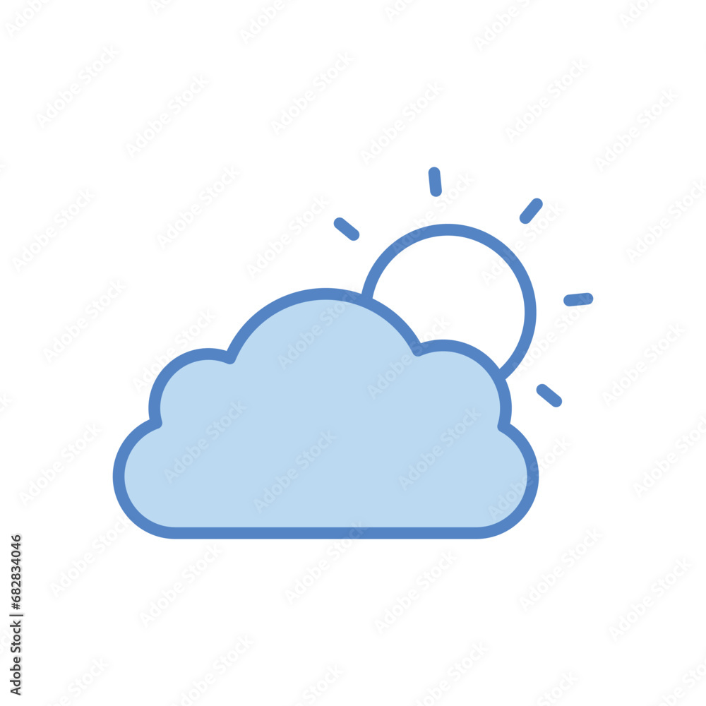 Sunny Day icon isolate white background vector stock illustration. Sunny Day icon isolate white background vector stock illustration.