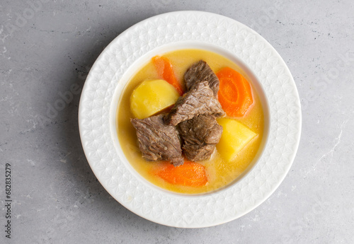 Turkish Kuzu - et Haslama - Lamb - meat Stew with Potatoes and Carrot photo