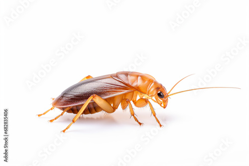 a cockroach on a white background © illustrativeinfinity