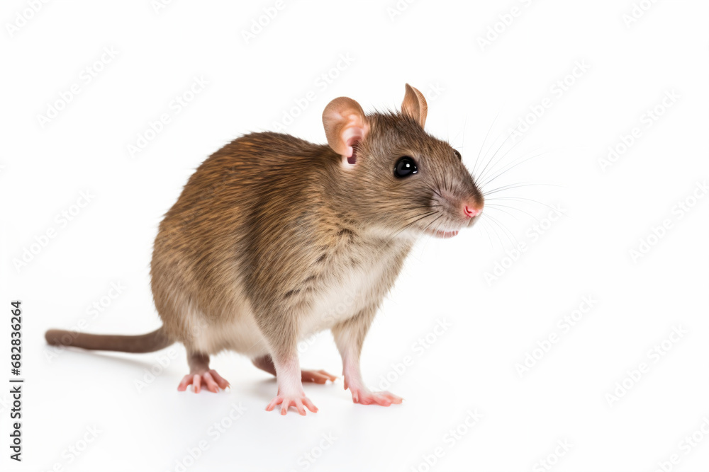 a small rat standing on a white surface a small rat standing on a white surface