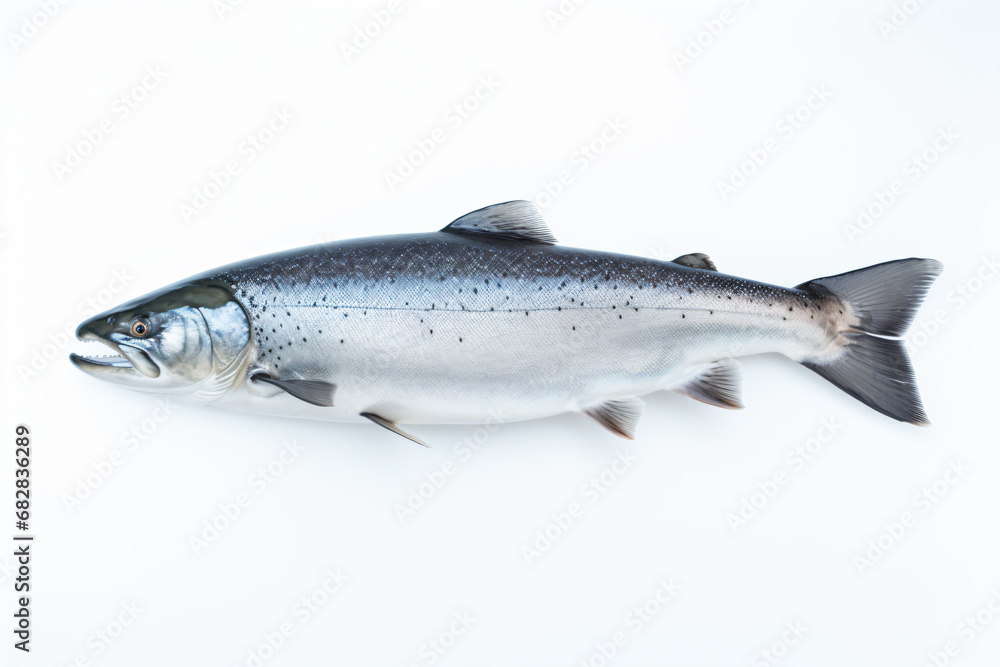 Fototapeta premium a fish that is laying on a white surface