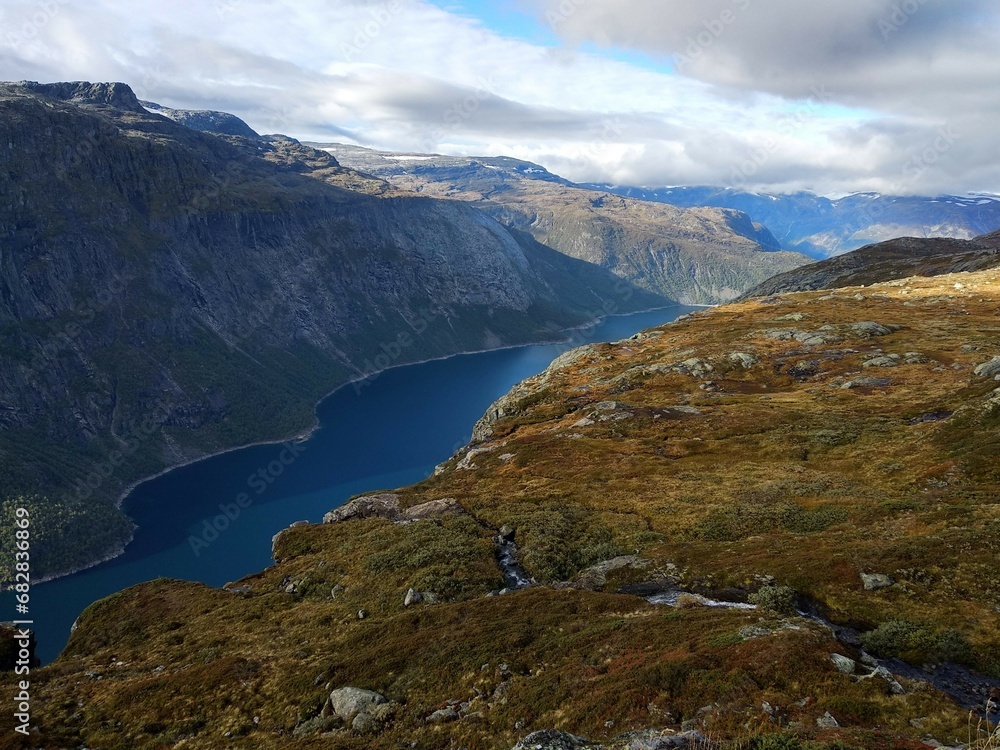 Norway hiking mountain beautiful nature trail
