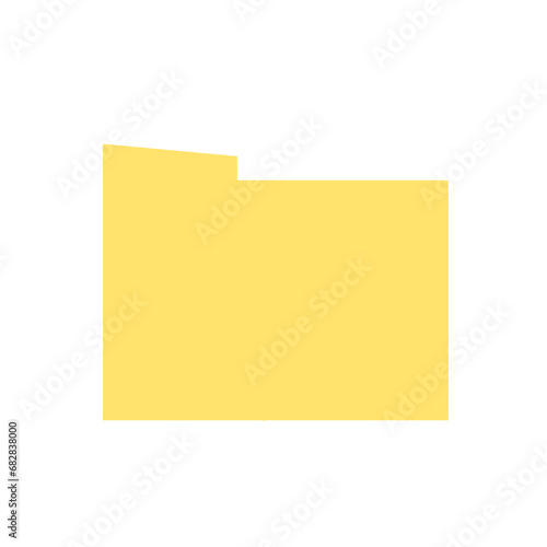 yellow file folder icon document icon isolated on white for business office management manager