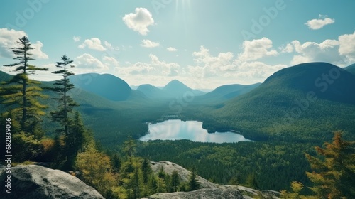 Scenic Adirondacks Hiking Trail - Majestic Viewpoint featuring Mount Jo and Heart Lake