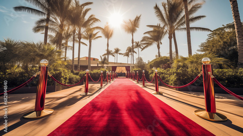 Glamorous Red Carpet Entrance: Capture the allure of a red carpet entrance, where celebrities and influencers make a grand entrance into a high-profile event photo