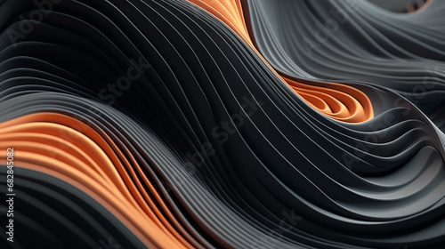 Wavy abstract background technology 3D photo