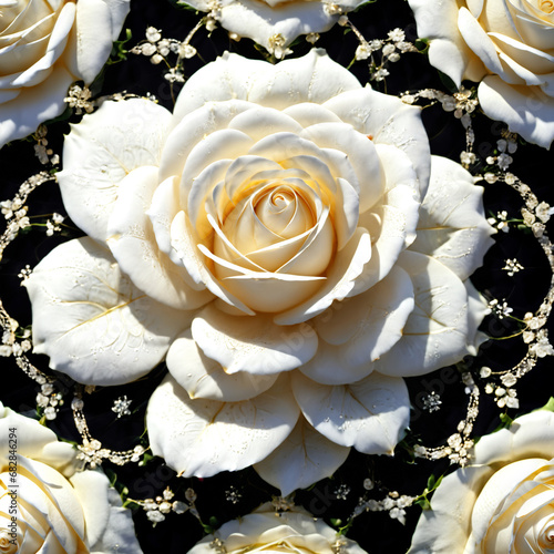 Rose with droplet. Generati...