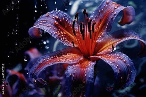 A digital flower in bloom, each petal unfolding in a symphony of colors and patterns.