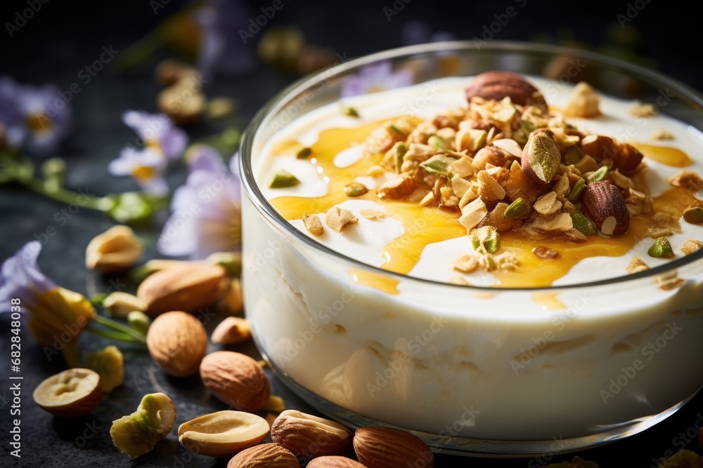 Yogurt with honey and nuts Yogurt with honey and nuts