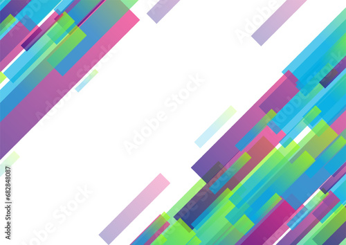 Colorful diagonal stripes technology geometric background. Vector minimal design