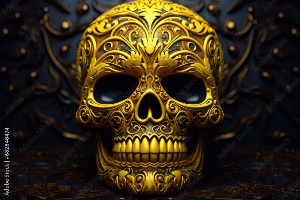 Mexican skull design