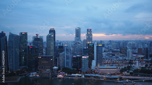 night city image of Singapore
