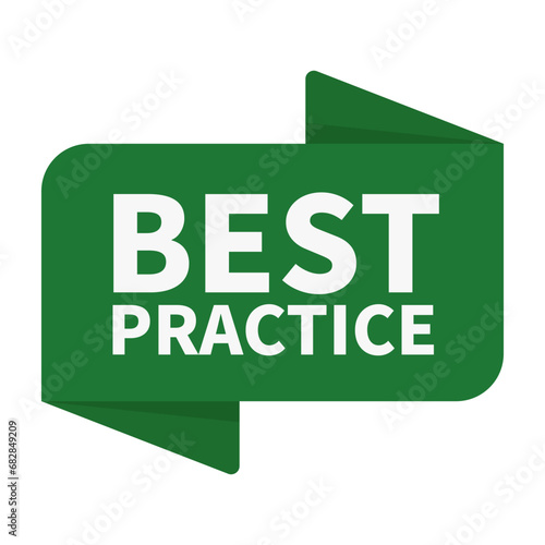 Best Practice In Green Rectangle Ribbon Shape For Business Promotion Marketing
