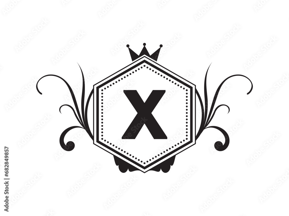 Royal Elegant Crest Logo Monogram, Premium crest logo design Royal Elegant Crest Logo Monogram, Premium crest logo design