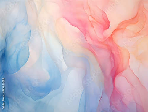 Veil texture abstract background  watercolor fluid painting background  dye splash style  alcohol ink  ai generated photo