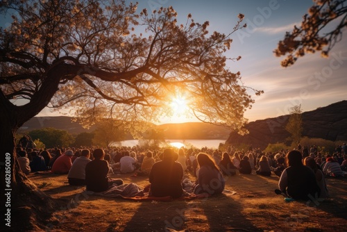 Peaceful Sunrise Easter Service: Gathering in Nature for Spiritual Worship