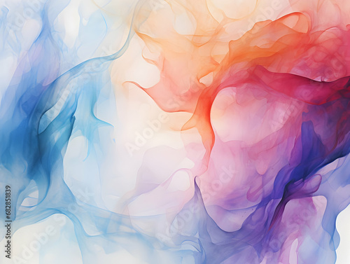 Veil texture abstract background, watercolor fluid painting background, dye splash style, alcohol ink, ai generated photo