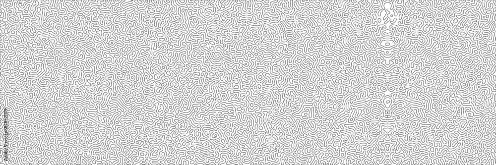 Generative algorithm psychedelic background. Reaction-diffusion or turing pattern formation. Organic lines in memphis. Unique texture of homogeneous, uniform state in biological organisms. Generative algorithm psychedelic background. Reaction-diffusion or turing pattern formation. Organic lines in memphis. Unique texture of homogeneous, uniform state in biological organisms.