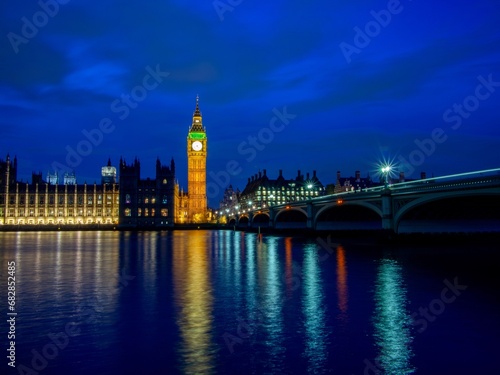 Houses Of Parliament and River Thames