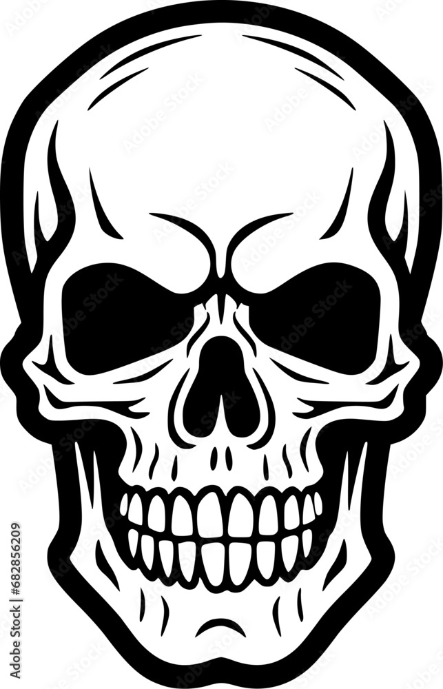 Fototapeta premium Skull - Minimalist and Flat Logo - Vector illustration