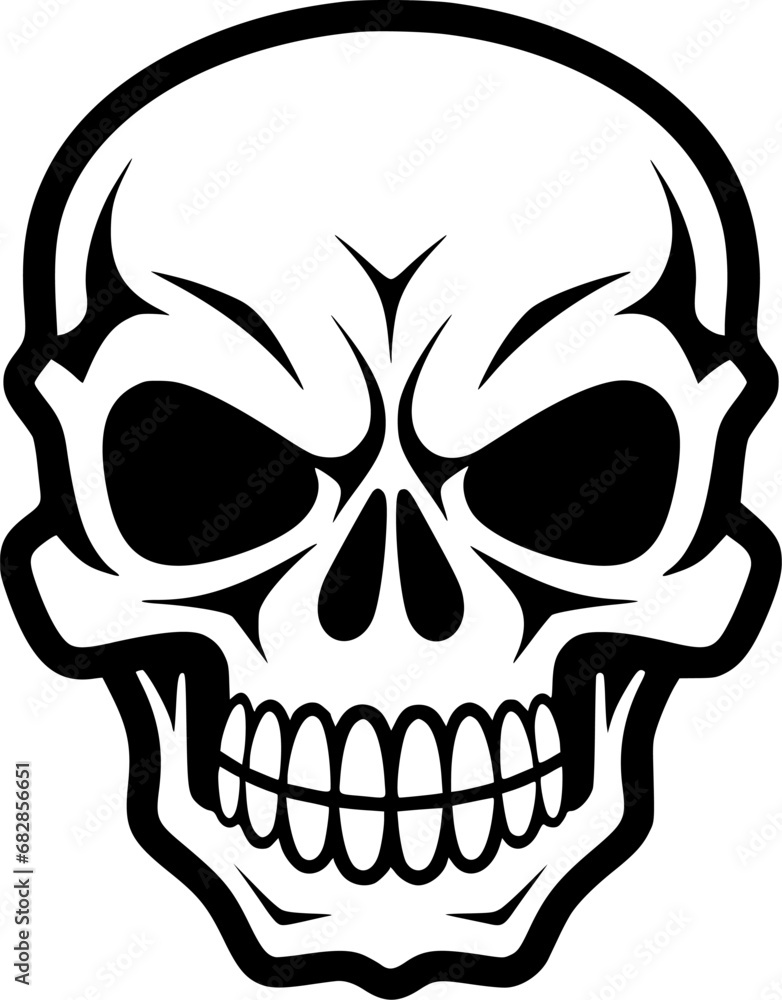 Fototapeta premium Skull - High Quality Vector Logo - Vector illustration ideal for T-shirt graphic