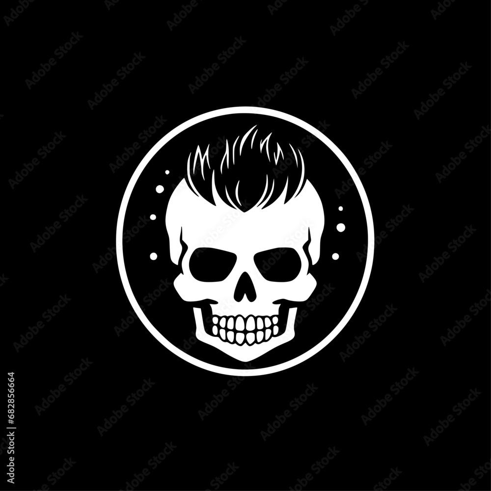 Skull | Black and White Vector illustration Skull | Black and White Vector illustration