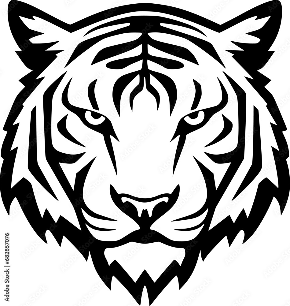 Tiger - Minimalist and Flat Logo - Vector illustration Tiger - Minimalist and Flat Logo - Vector illustration