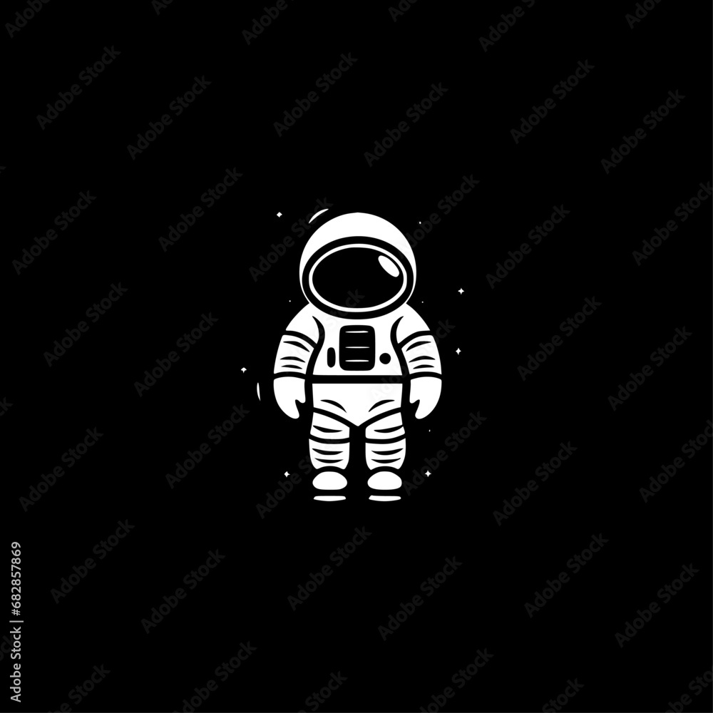 Astronaut - Minimalist and Flat Logo - Vector illustration Astronaut - Minimalist and Flat Logo - Vector illustration