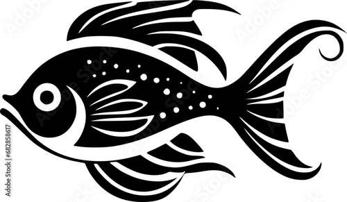 Fish | Minimalist and Simple Silhouette - Vector illustration