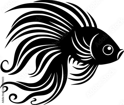 Fish | Minimalist and Simple Silhouette - Vector illustration