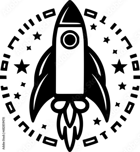 Rocket - High Quality Vector Logo - Vector illustration ideal for T-shirt graphic