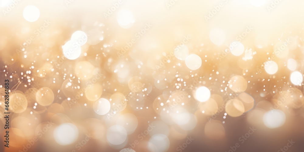 abstract gold background with soft blur bokeh light effect, background bokeh