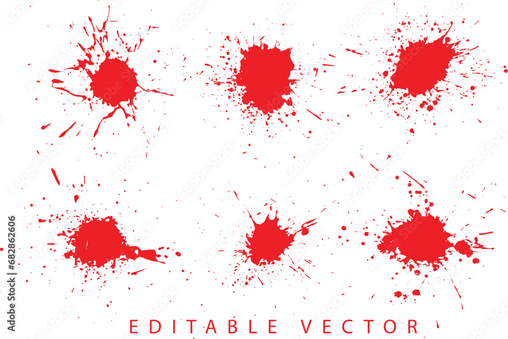 Blood vector spatter bloodstain collection