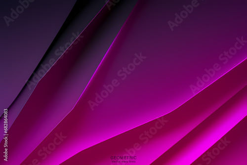 Pink Black Wave Background, Abstract geometric background with liquid shapes. Vector illustration.