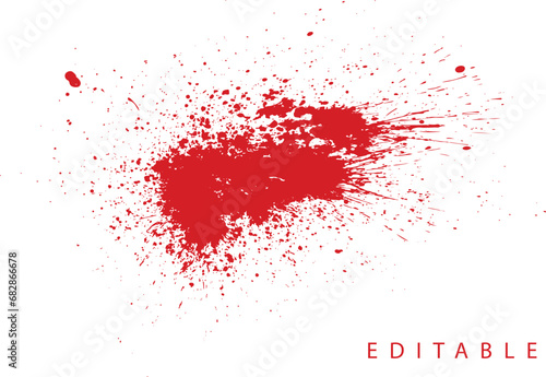 Blood paint splatter bleeding template