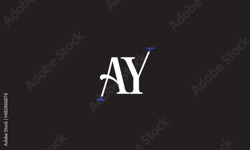 AY YA , A ,Y, Abstract Letters Logo Monogram	