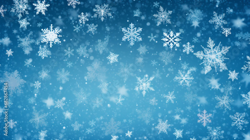 winter snowflakes illustration background design