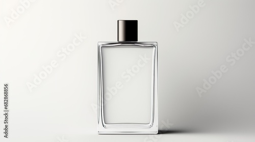 Maqueta de botella de un perfume. Generado por IA. photo