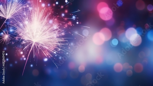 Happy New Year Firework background 