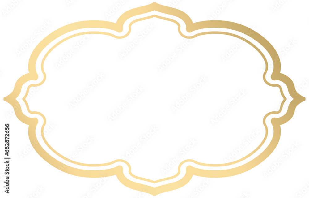 Golden message box, Thai pattern, chat, lecture area Free space for text Golden message box, Thai pattern, chat, lecture area Free space for text